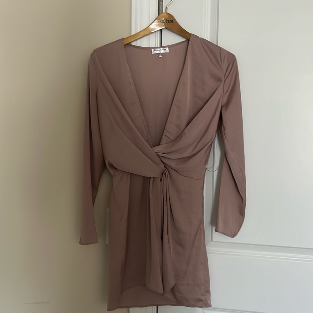 Mauve mini dress
